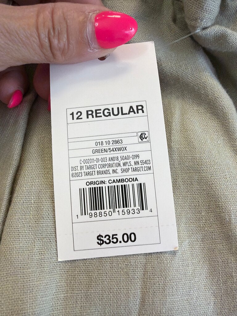 Target Women's Green Pants Size 12