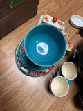 Vintage Floral Ceramic Dish Set