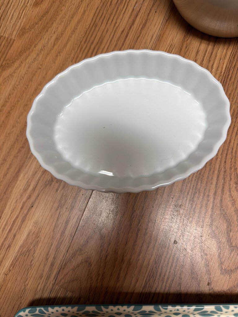 White Oval Baking Dish