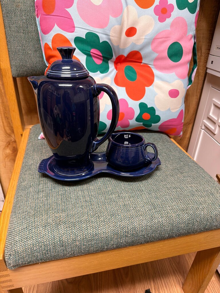 Blue Ceramic Coffee Set