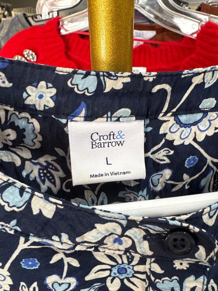 Croft & Barrow Floral Print Top