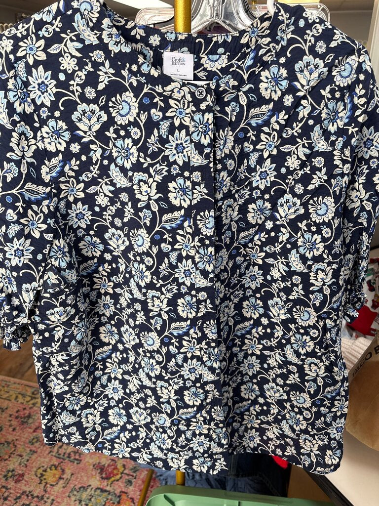 Croft & Barrow Floral Print Top