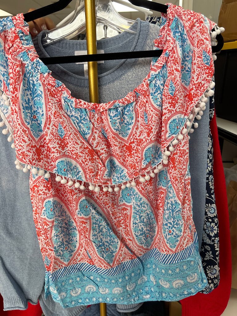 Crown & Ivy XL Colorful Print Top