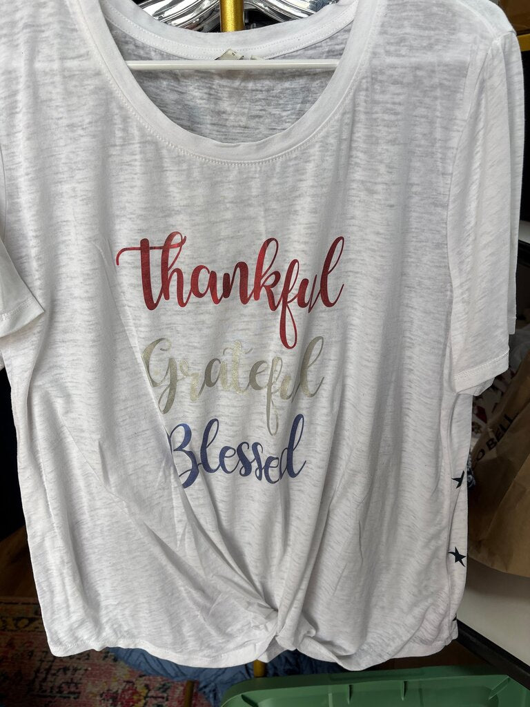 Thankful Grateful Blessed Top
