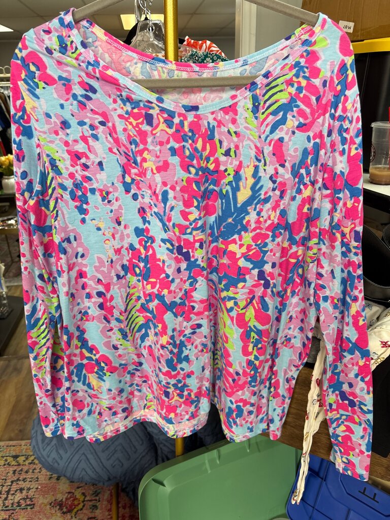 Colorful Floral Long Sleeve Top