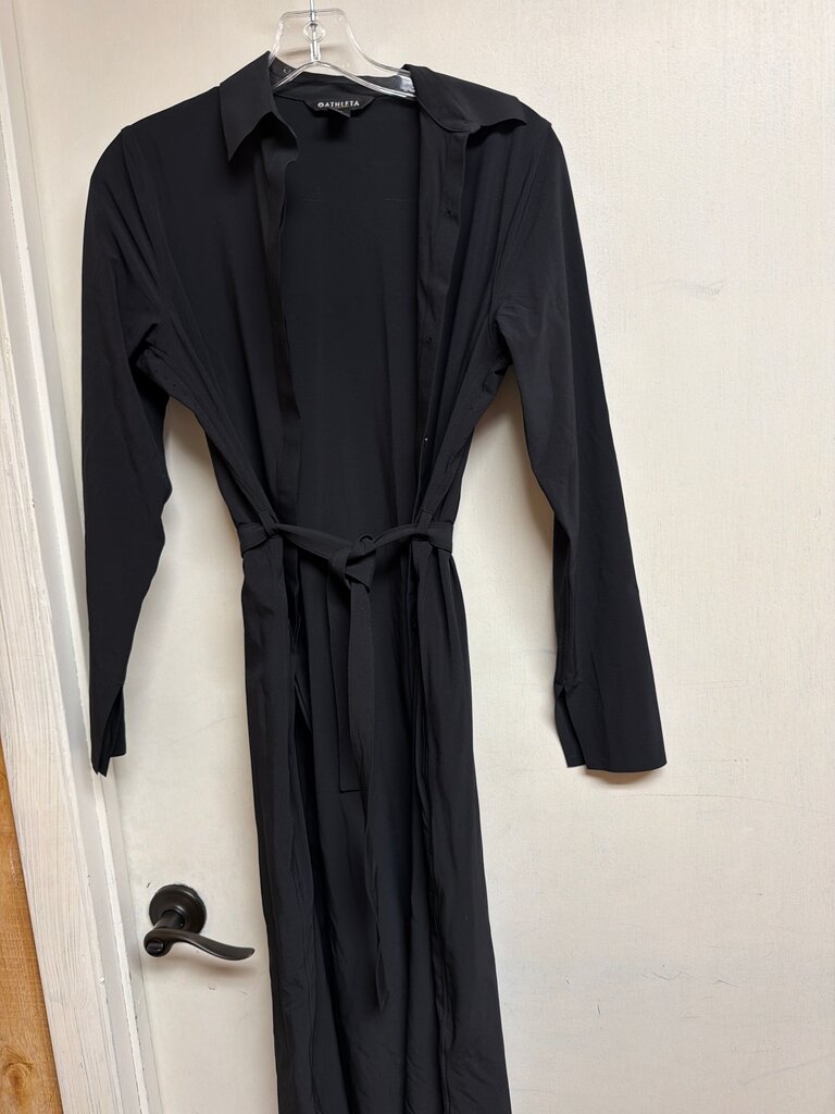 Athleta Black Long Sleeve Dress