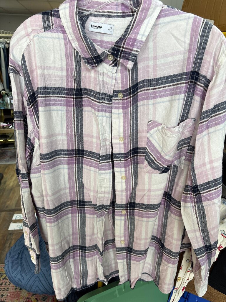 Sonoma Women's Plaid Shirt