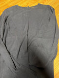 Ann Taylor Factory Black Long Sleeve Top