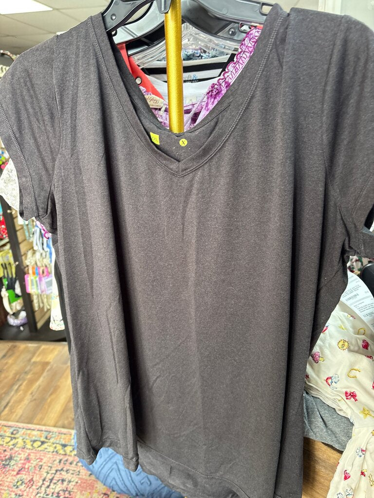 Women's Black V-Neck T-Shirt