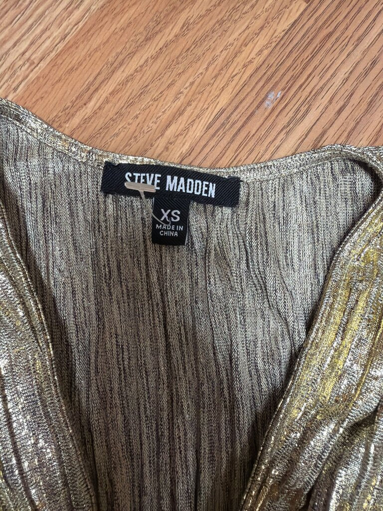 Steve Madden Gold Striped Dress