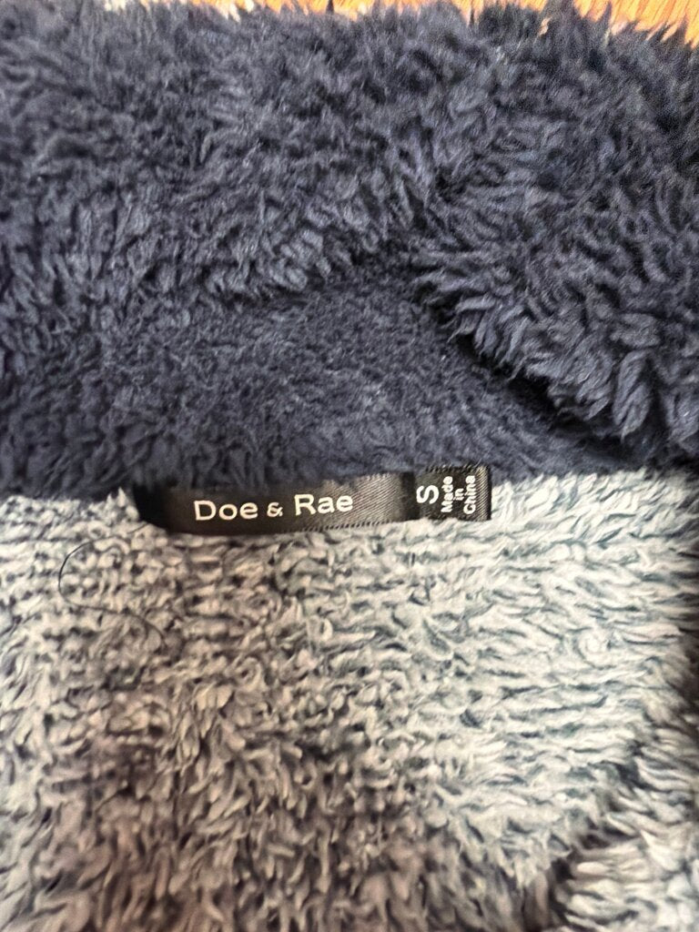 Doe & Rae Fuzzy Zip-Up Pullover