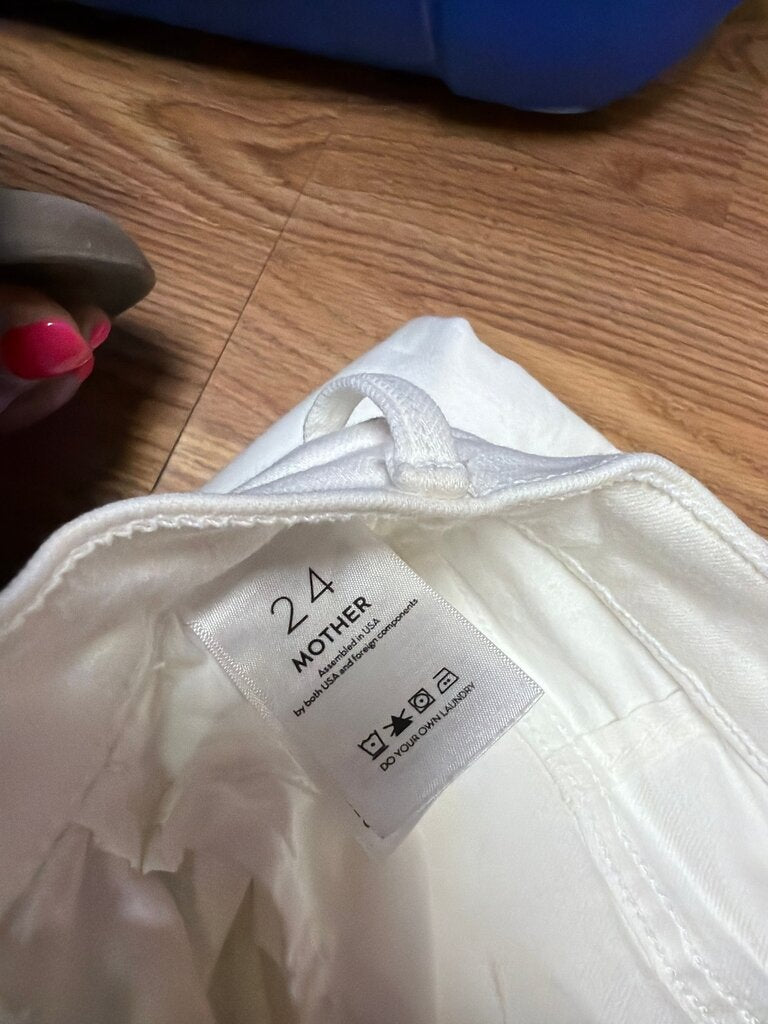 Mother White Jeans Size 24