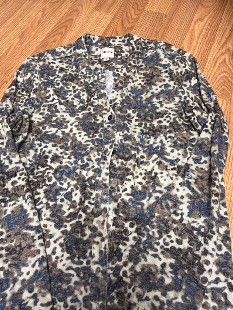 Nic+Zoe Women's Animal Print Cardigan