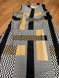 Sleeveless Geometric Pattern Dress