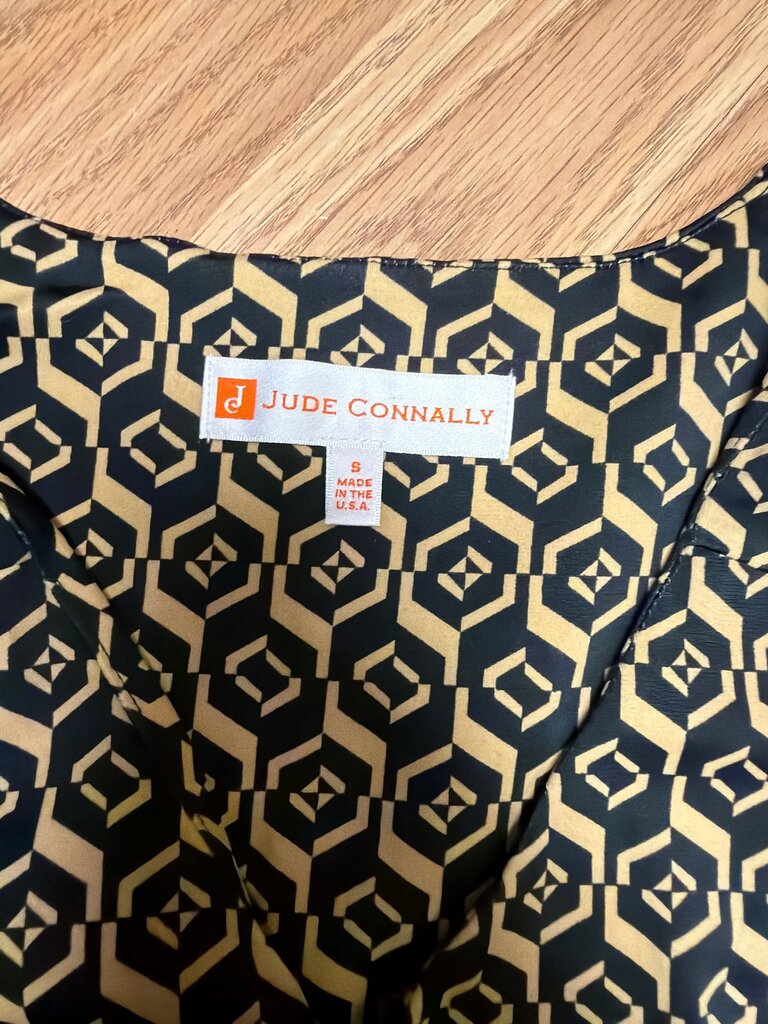 Jude Connally Geometric Pattern Dress