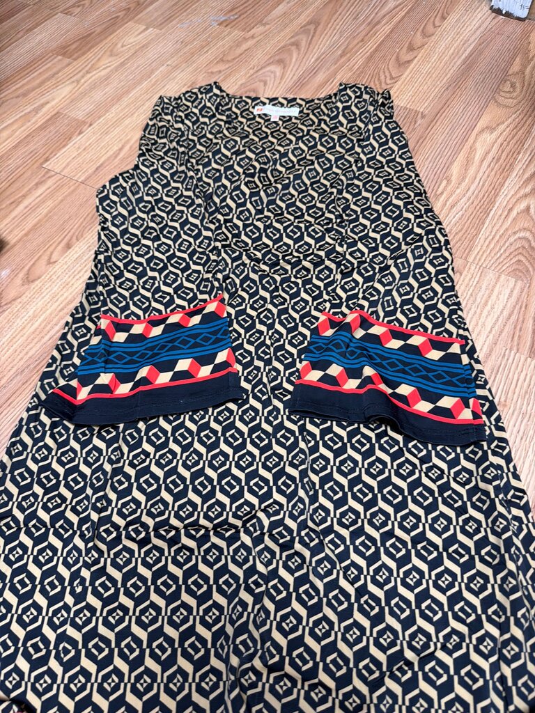 Jude Connally Geometric Pattern Dress