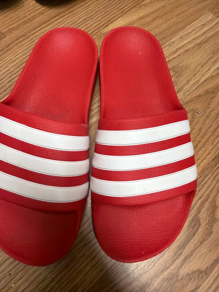 Adidas Red Slide Sandals
