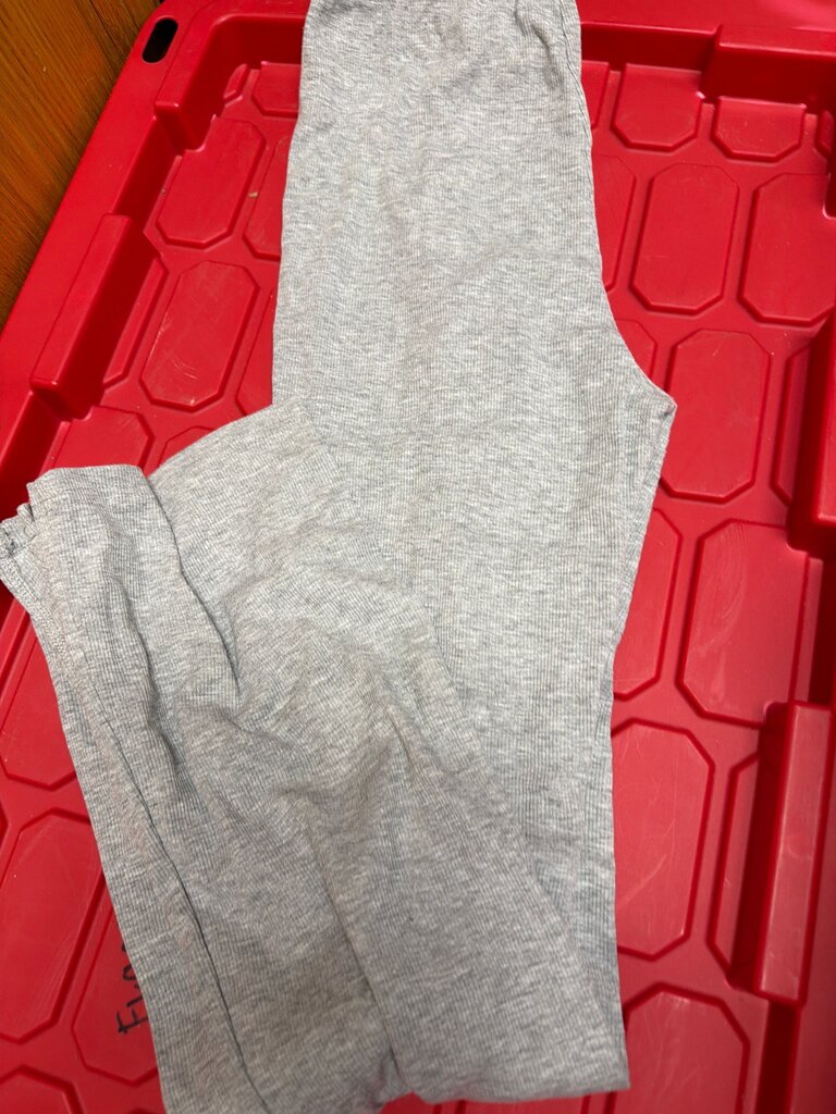 Girls' Gray Ribbed Tights