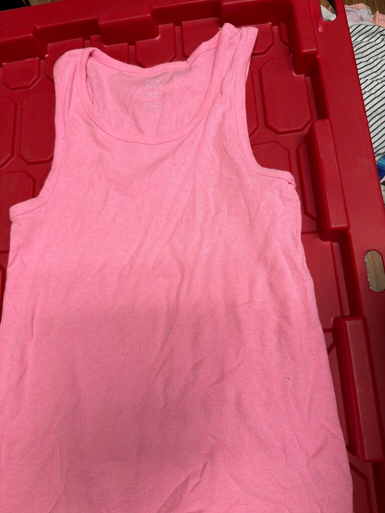 Wonder Nation Pink Ribbed Tank Top