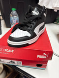 Puma SoftFoam Black and White High Top Sneakers