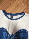 SHEIN Blue Bow Graphic T-Shirt