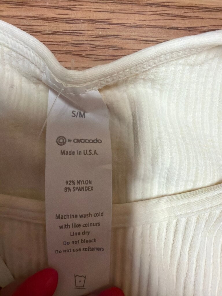 Avocado S/M Ribbed Tank Top