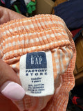 GAP Kids Orange Gingham Check Skirt