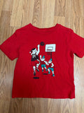 Kids Red Graphic Basketball T-Shirt