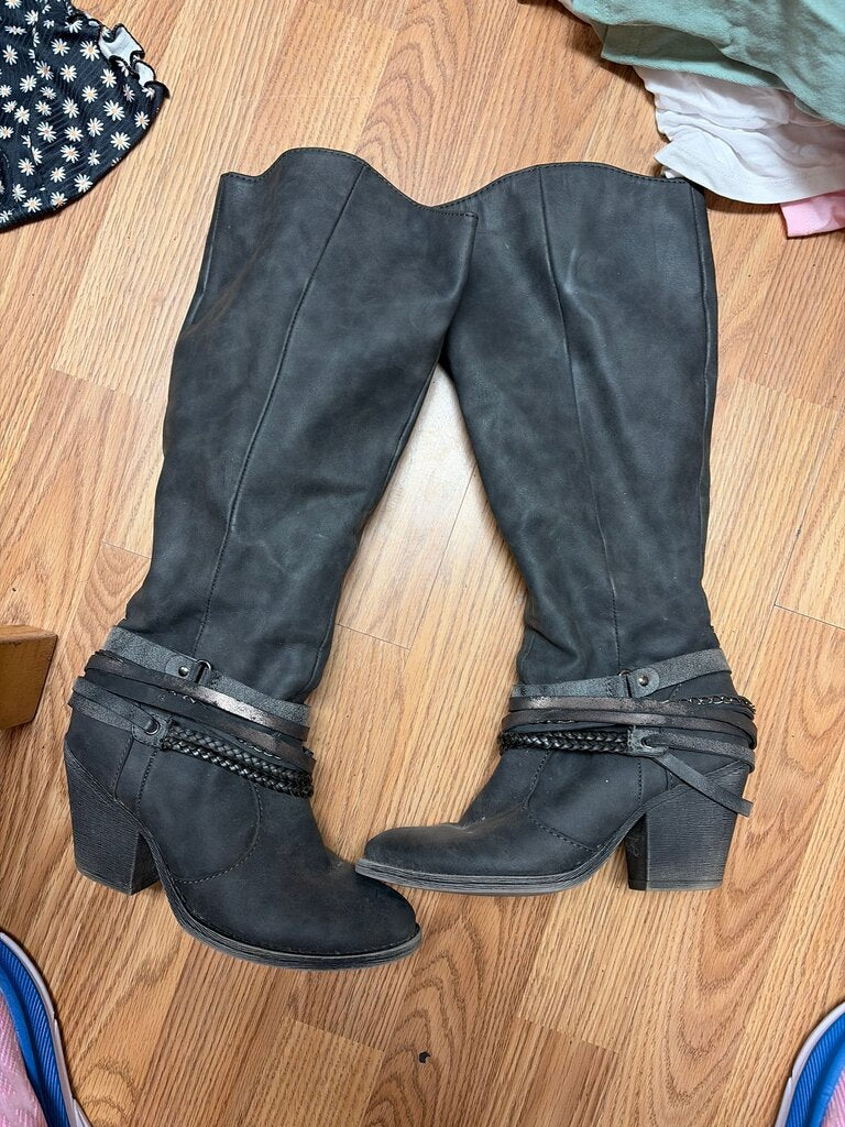 Demi Black Tall Boots