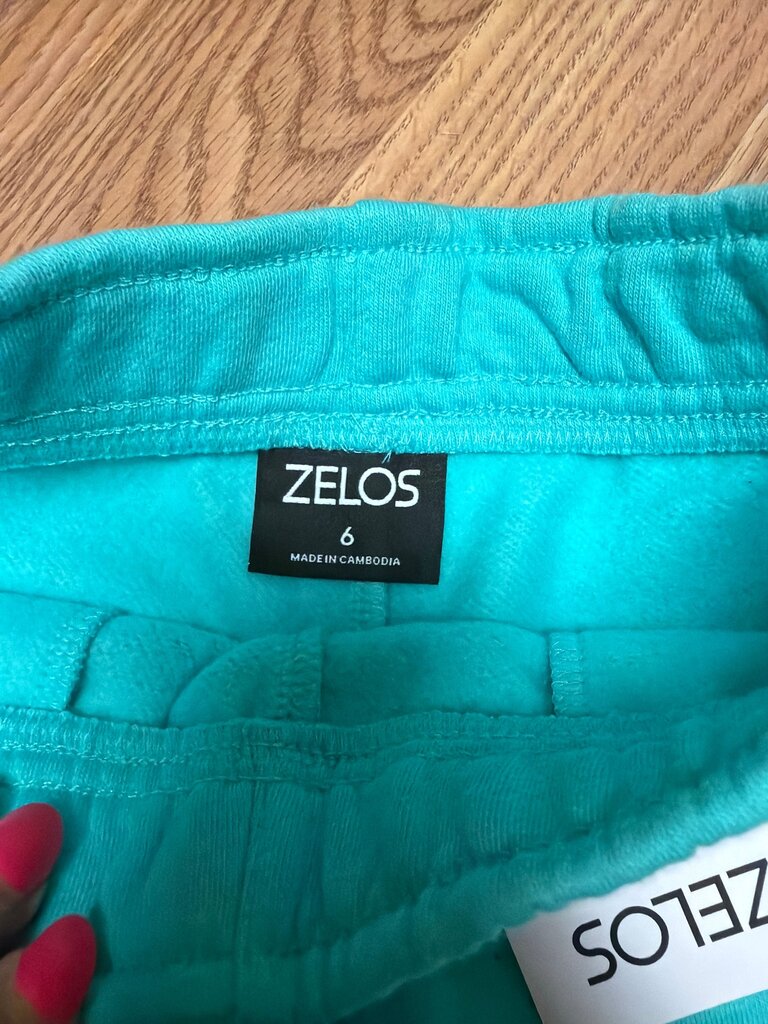 Zelos Teal Shorts Size 6