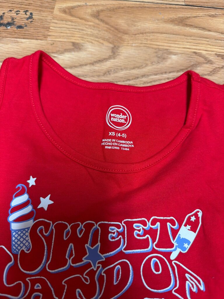 Wonder Nation Sweet Land of Liberty Outfit