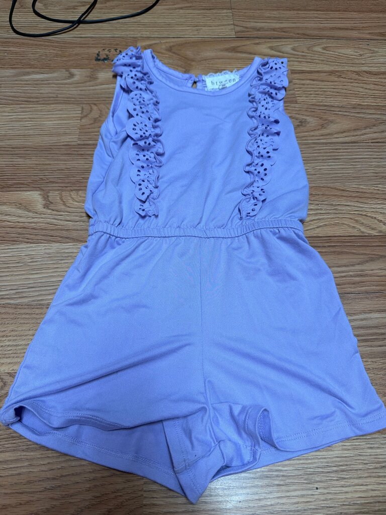 Purple Ruffled Romper