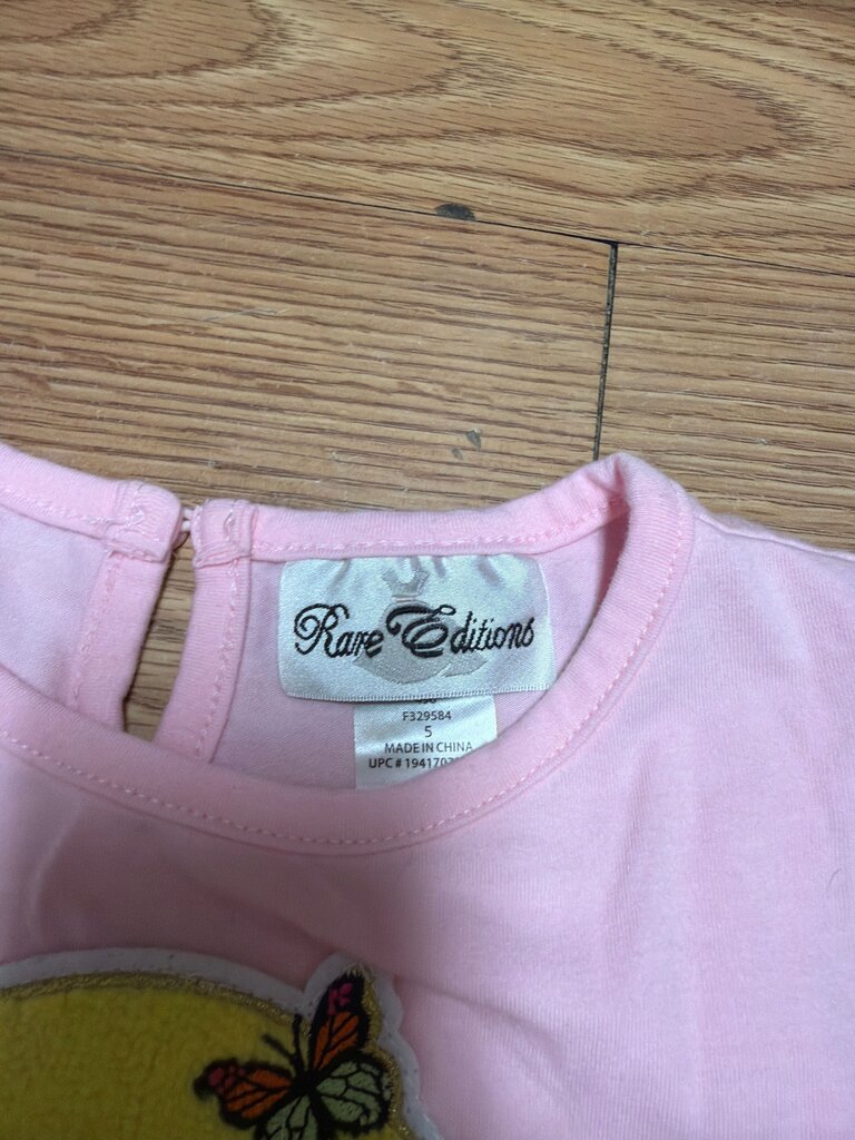 Rare Editions Pink Smiley Face T-Shirt