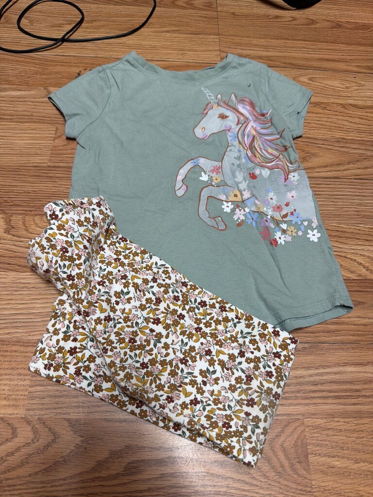Garanimals Unicorn T-Shirt and Floral Pants Set