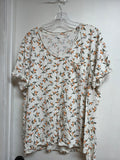 Floral Patterned Oversized T-Shirt