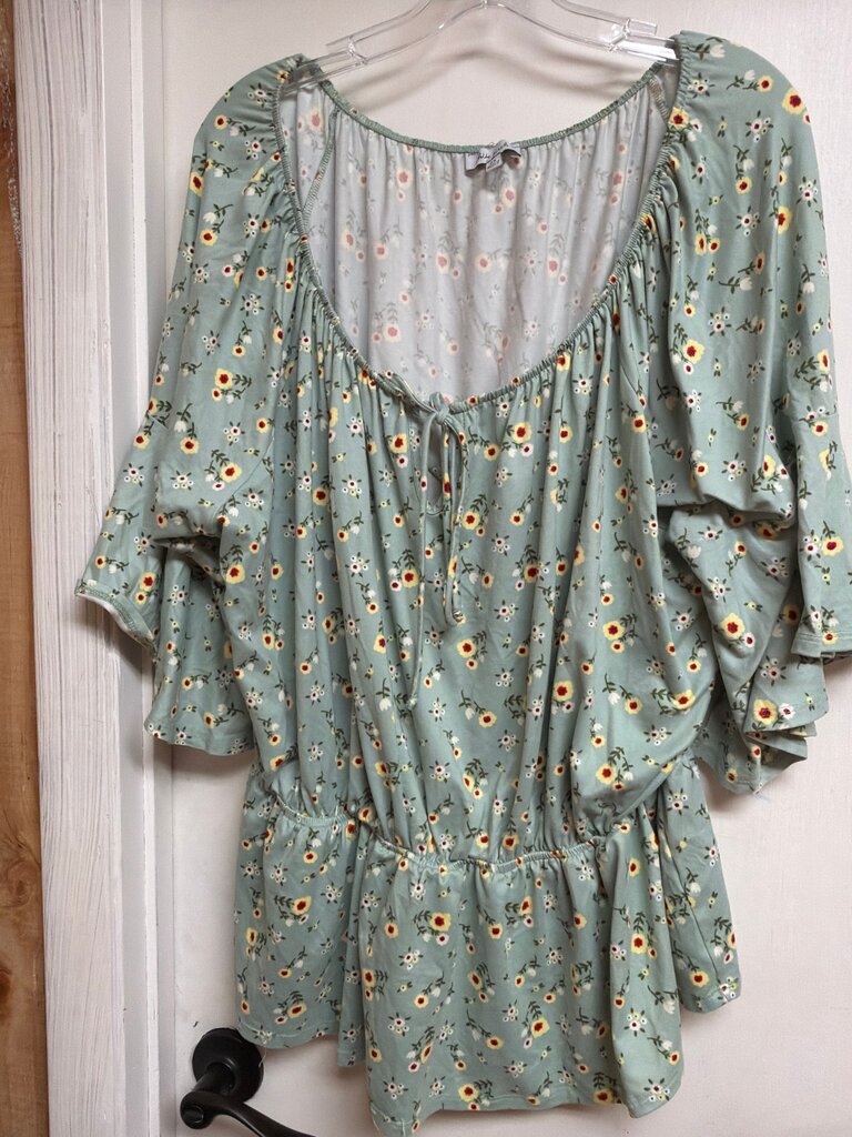 White Birch Floral Print Blouse