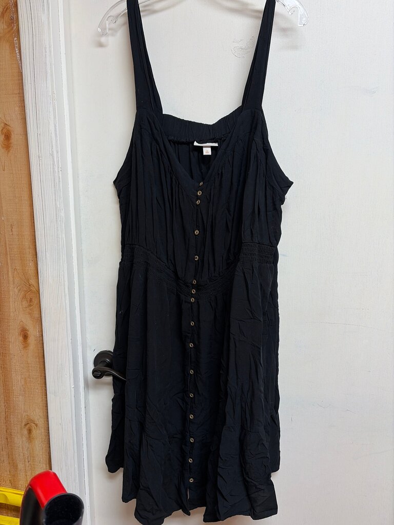 Knox Rose Women's 3X Black Dress