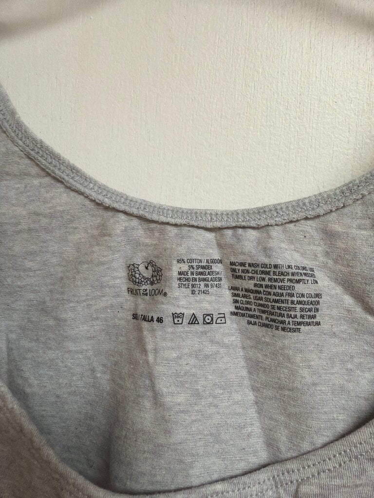 Fruit of the Loom Women's Gray Crop Top