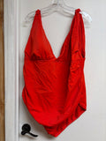 Vibrant Red One-Piece Swimsuit