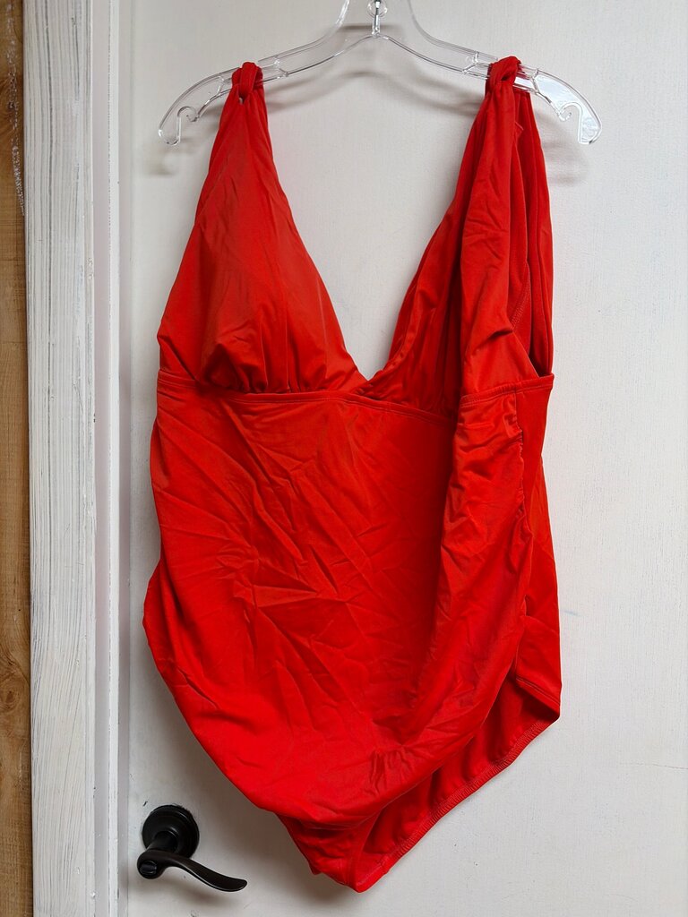 Vibrant Red One-Piece Swimsuit
