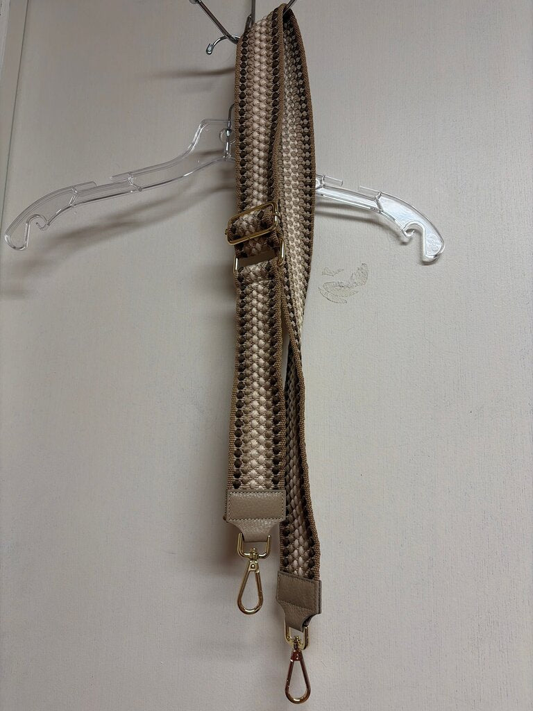 Woven Beige Handbag Strap