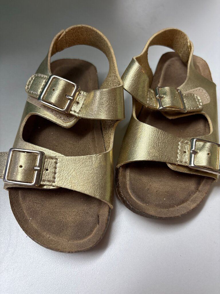 Gold Buckle Sandals