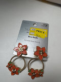 Floral Hoop Earrings