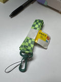 Green Checkerboard Lanyard