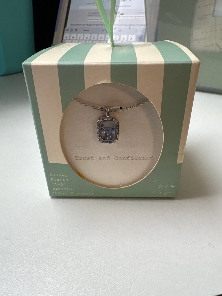 Silver Plated Trust and Confidence Necklace