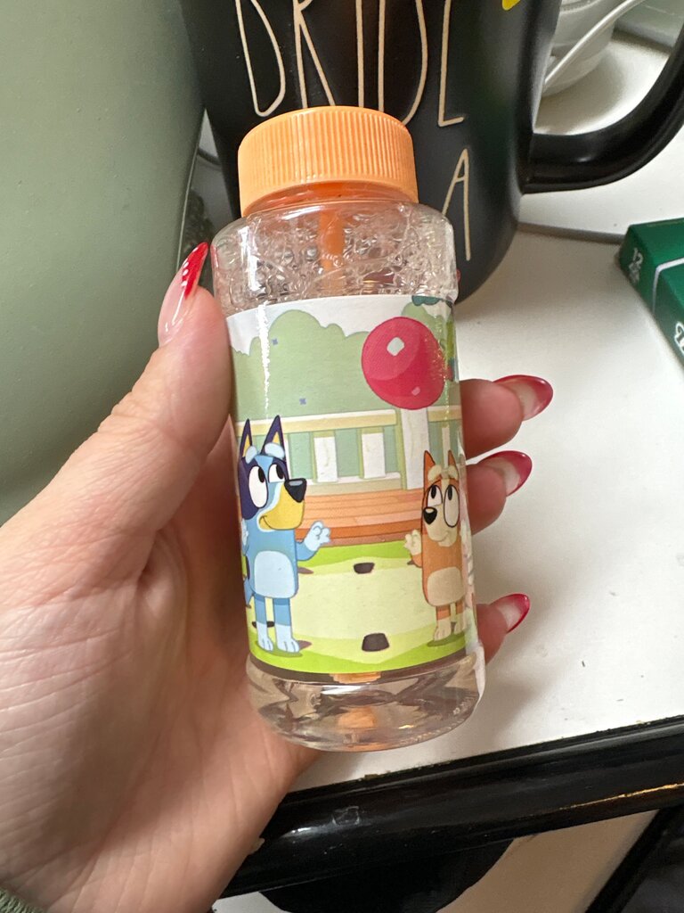 Bluey Themed Bubble Bottle