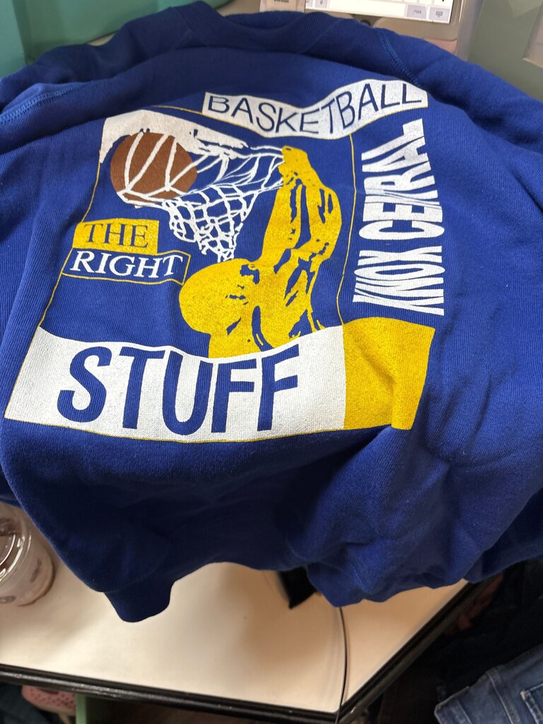 Vintage Basketball Themed Sweatshirt