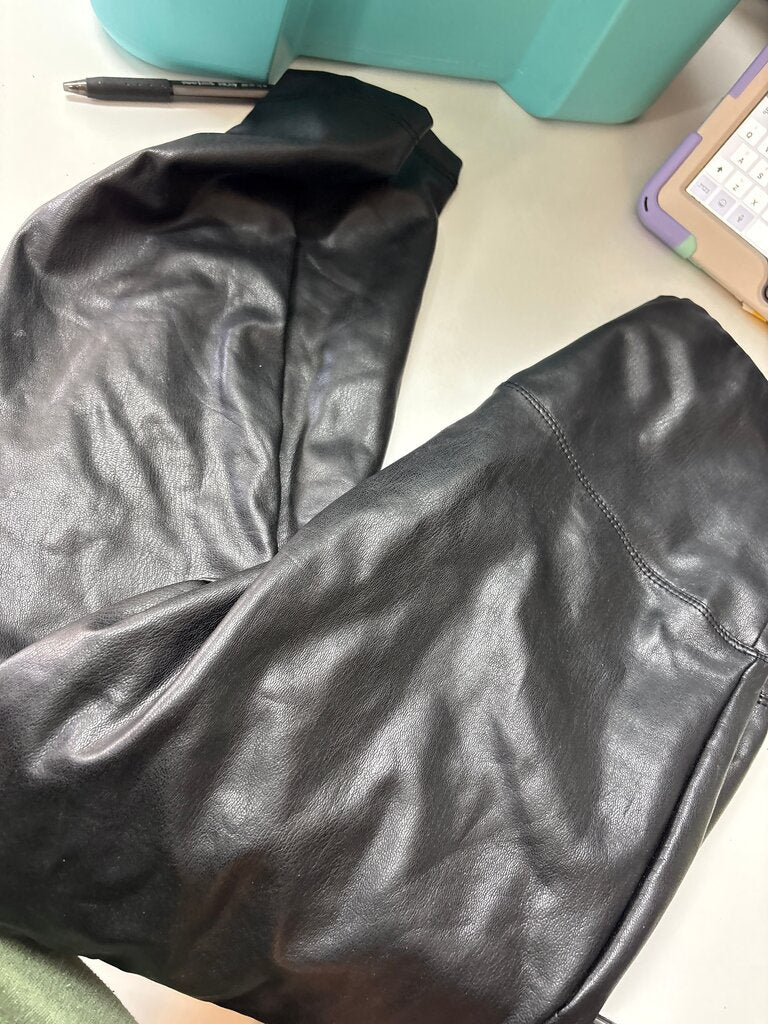 Zenana Women's Black Faux Leather Pants