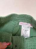 Girls' Green Button Front Shorts