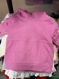 Pink Waffle Knit Top